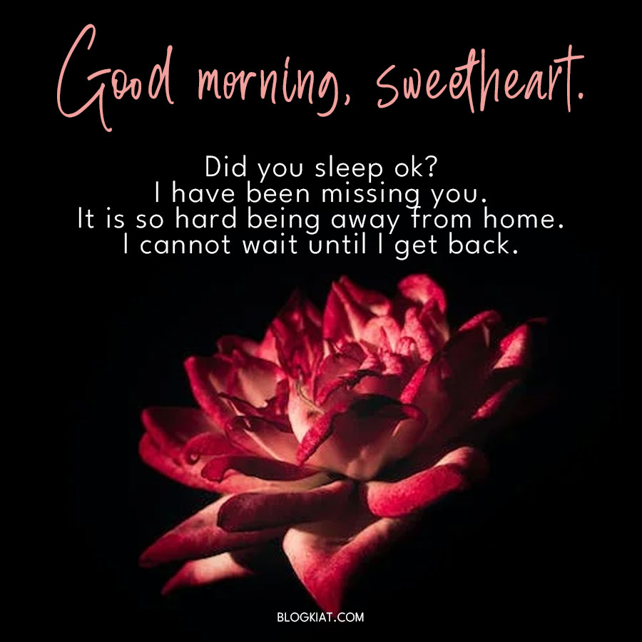 good morning sweet message for her