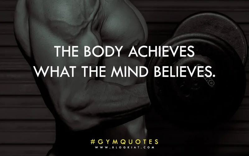 Gym workout quotes for bodybuilding.
