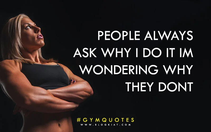 Gym motivational quotes.