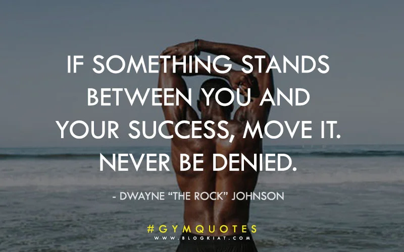 Inspirational gym quotes.