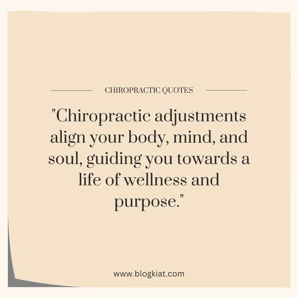 Inspirational Chiropractic Health Quotes