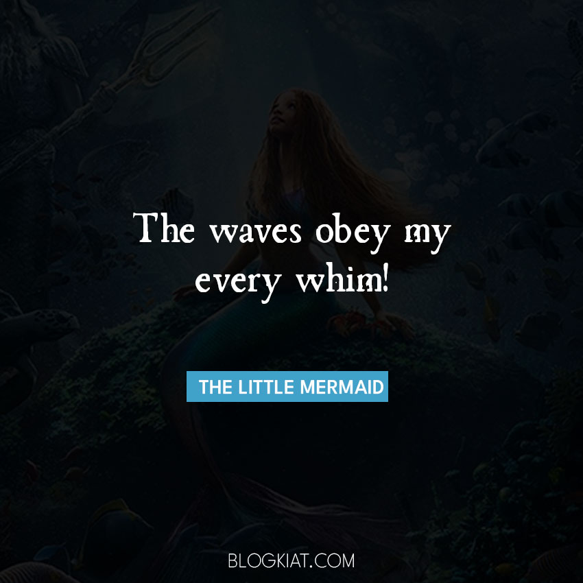 little mermaid captions