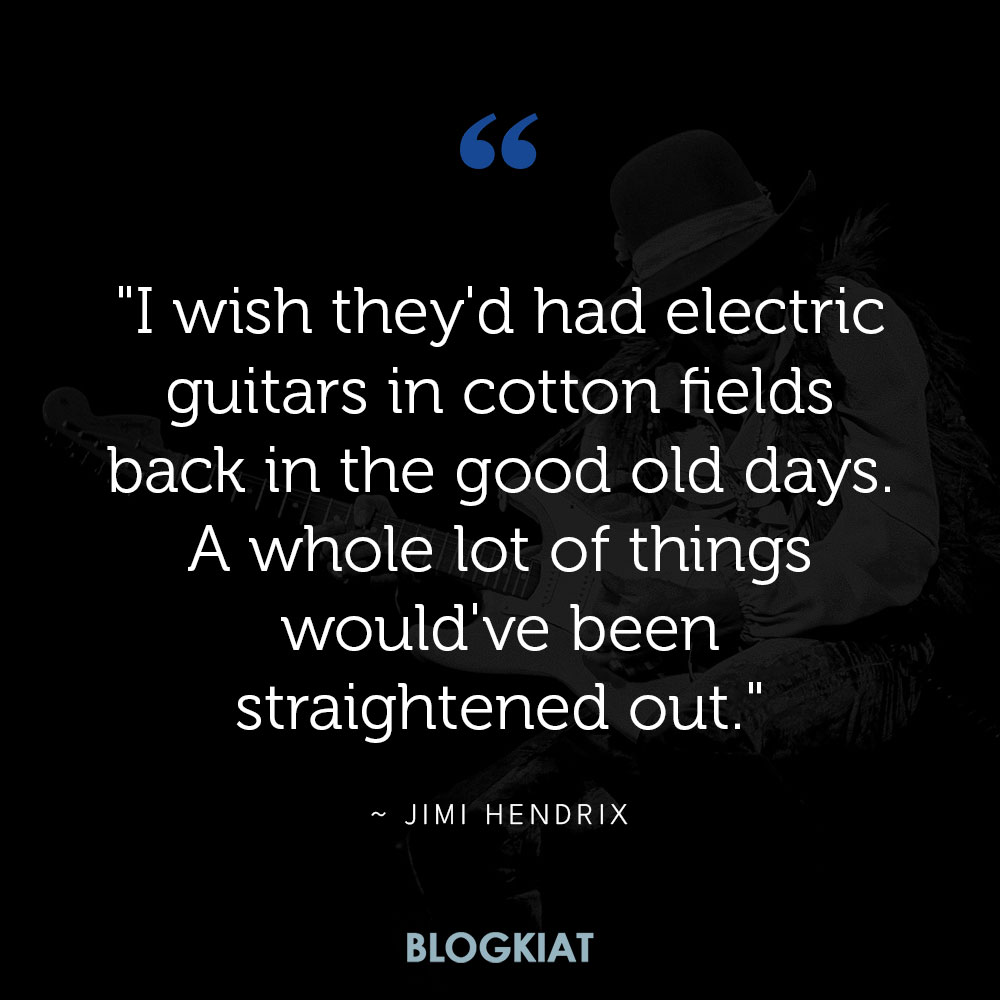 jimi hendrix quotes about guitar