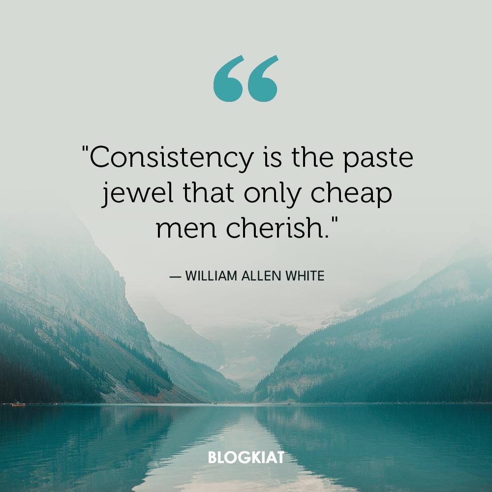 be consistent quotes