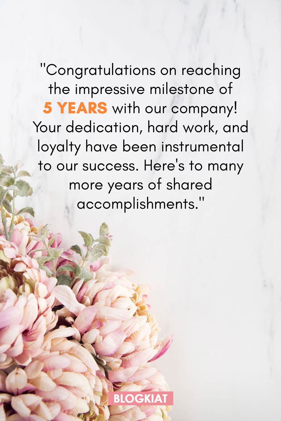 5-Year Work Anniversary Messages