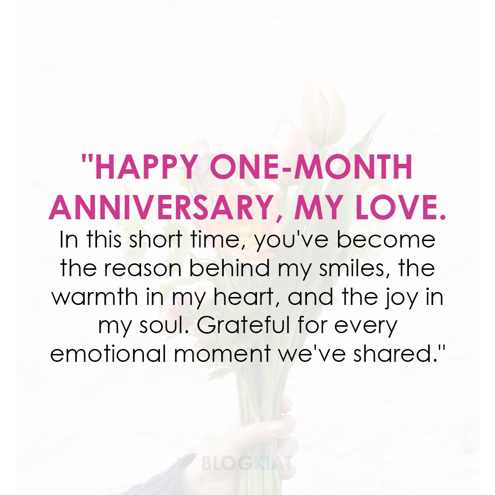 150 Happy 1 Month Anniversary Wishes for Your Love