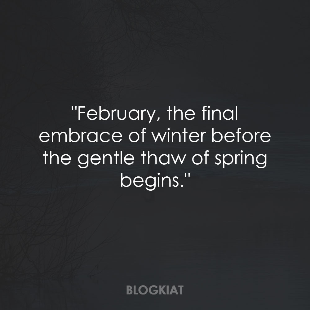 February Quotes About Winter