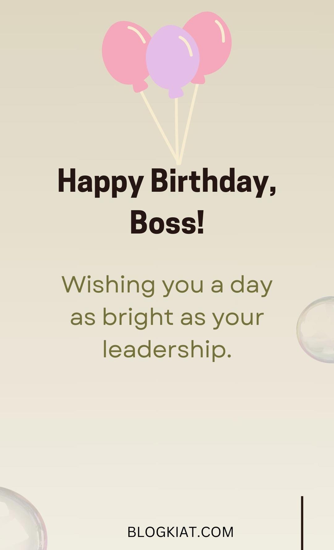 Short Birthday Wishes For Boss
