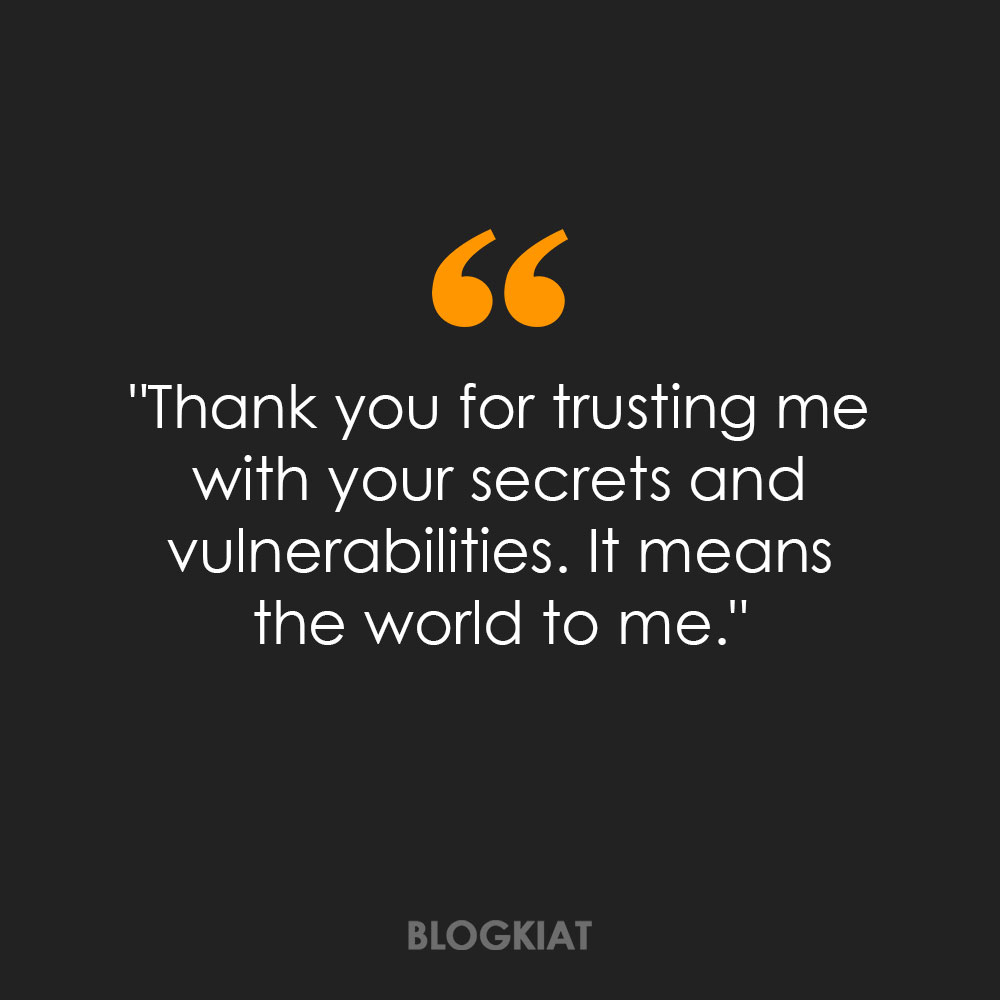 thank you for trusting me quotes