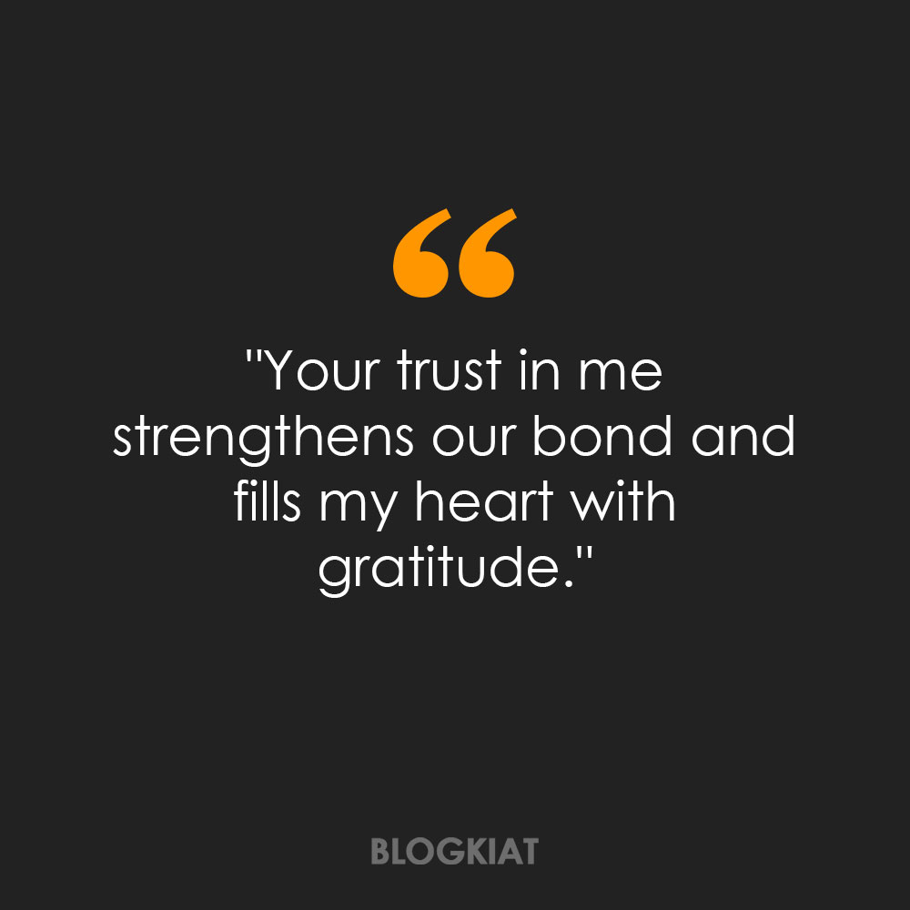 thanks for trust me quotes